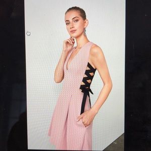 BCBGMAXAZRIA Kalie Lace Up Dress